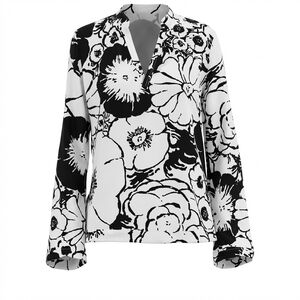 Tory Burch Sequin Floral Cotton Tunic Size 2